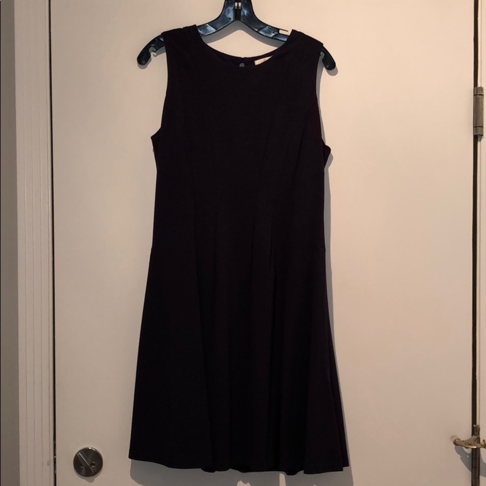 Eggplant shoshanna fir & flare dress